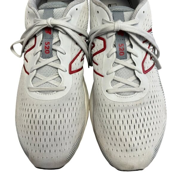 New Balance Mens 520 V8 Grey Red M520LR8 Size 12 Wide 2E Shoes Sneakers EUC main image 4